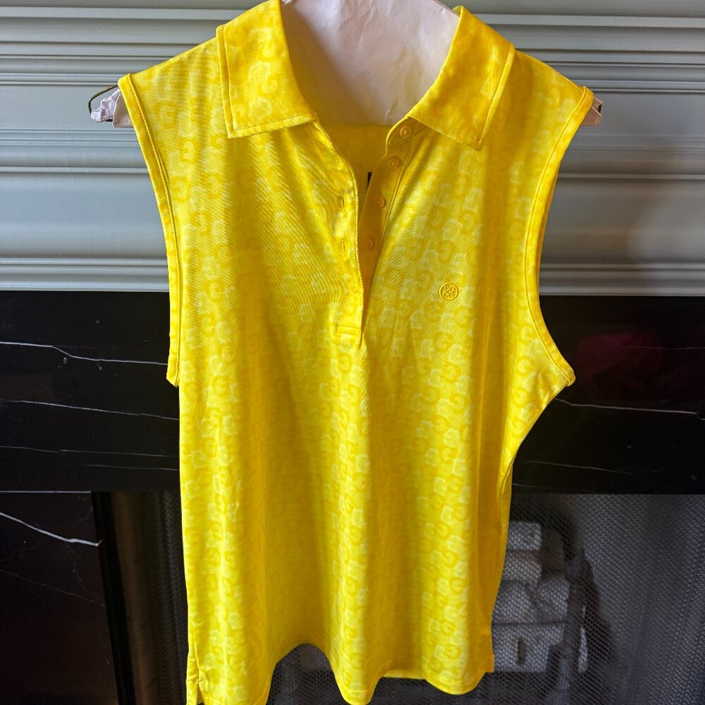 G/Fore Womens Sleeveless Golf Polo Color Cyber Size Medium